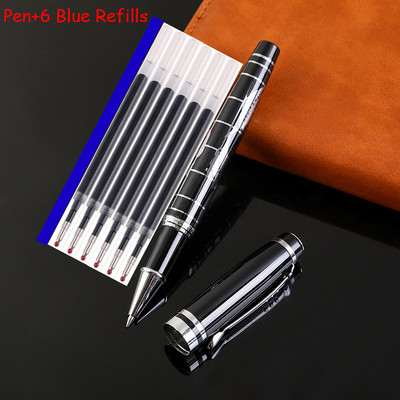 Visokokvalitetni dizajn karti svijeta Potpuno metalna valjana kemijska olovka Uredska poslovna muška olovka za pisanje Kupi 2 Pošalji poklon