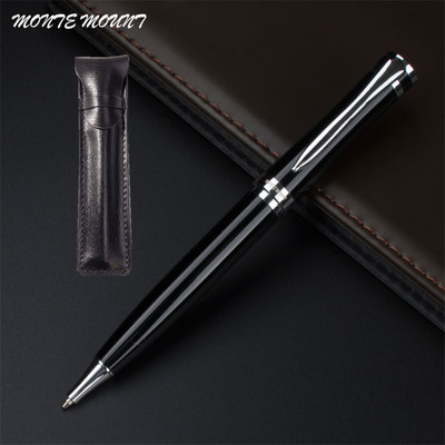 Visokokvalitetna 3035 glatka srebrna crna uredska kemijska olovka za nove učenike Školski pribor olovke za pisanje