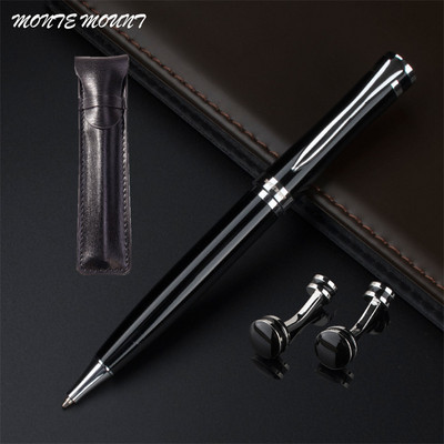 Visokokvalitetna 3035 glatka srebrna crna uredska kemijska olovka za nove učenike Školski pribor olovke za pisanje