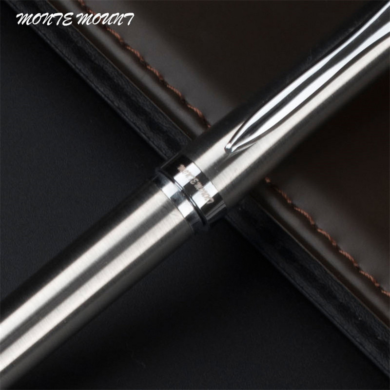 Visokokvalitetna 3035 glatka srebrna crna uredska kemijska olovka za nove učenike Školski pribor olovke za pisanje