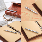 5 KOM svijetlo srebrne plastične kemijske olovke Mini kratke plastične potrepštine Rotirajuća pisaća olovka Školska rotacijska uvijajuća