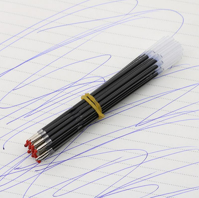 Pritisnite punjenje za kemijsku olovku 0,7 mm Držač za olovku Neutralna olovka Crna Plava Crvena 20 komada Dodatni uredski školski pribor