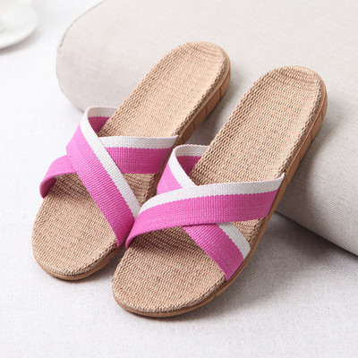 Mntrerm 2022 noi pantofi casual pentru papuci de casă vară culori mixte podea femeie de interior pantofi pantofi de in cruce Terlik