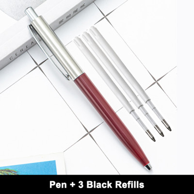 Kemijska olovka klasičnog dizajna Potpuno metalna poslovna olovka za učenje Uredska olovka može učiniti logotip u više boja izbornim