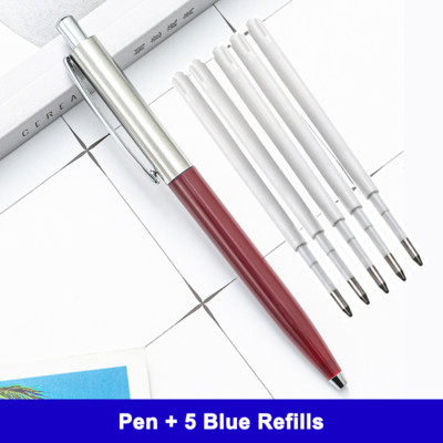 Kemijska olovka klasičnog dizajna Potpuno metalna poslovna olovka za učenje Uredska olovka može učiniti logotip u više boja izbornim