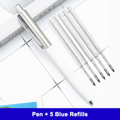 Kemijska olovka klasičnog dizajna Potpuno metalna poslovna olovka za učenje Uredska olovka može učiniti logotip u više boja izbornim