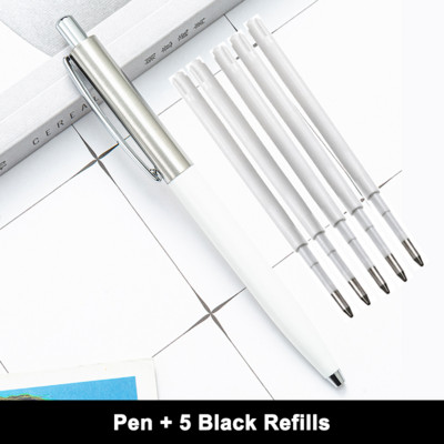 Kemijska olovka klasičnog dizajna Potpuno metalna poslovna olovka za učenje Uredska olovka može učiniti logotip u više boja izbornim