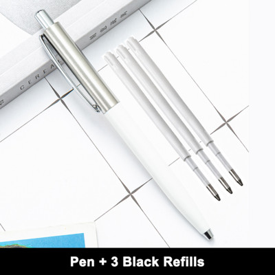 Kemijska olovka klasičnog dizajna Potpuno metalna poslovna olovka za učenje Uredska olovka može učiniti logotip u više boja izbornim