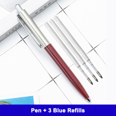 Kemijska olovka klasičnog dizajna Potpuno metalna poslovna olovka za učenje Uredska olovka može učiniti logotip u više boja izbornim