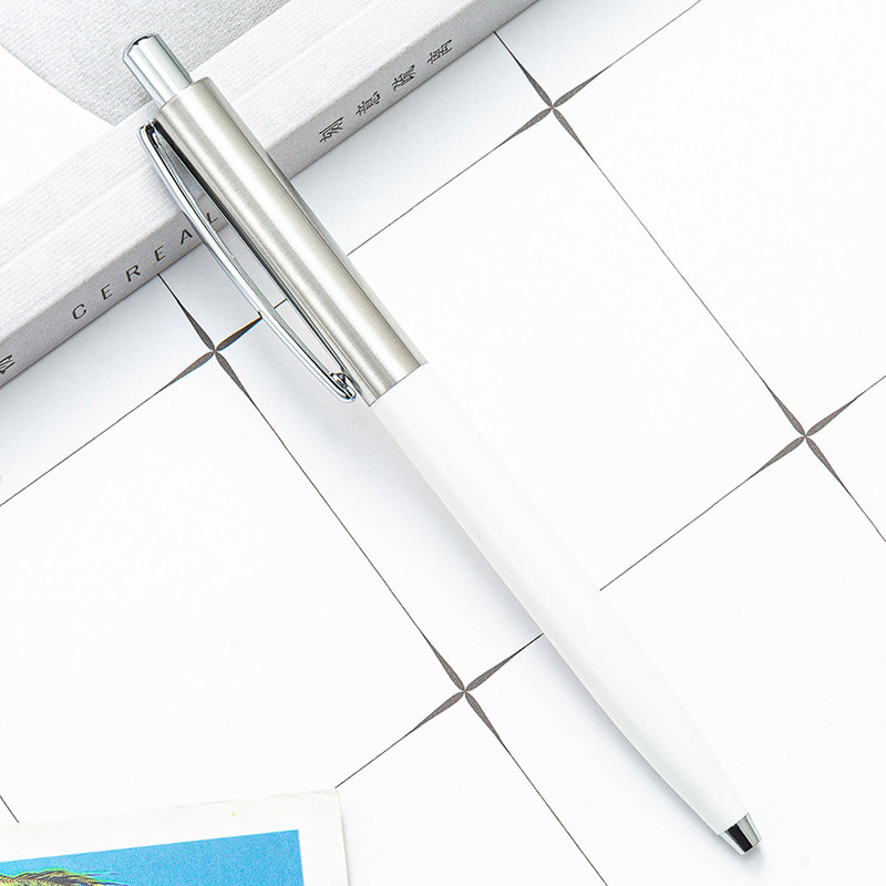 Kemijska olovka klasičnog dizajna Potpuno metalna poslovna olovka za učenje Uredska olovka može učiniti logotip u više boja izbornim