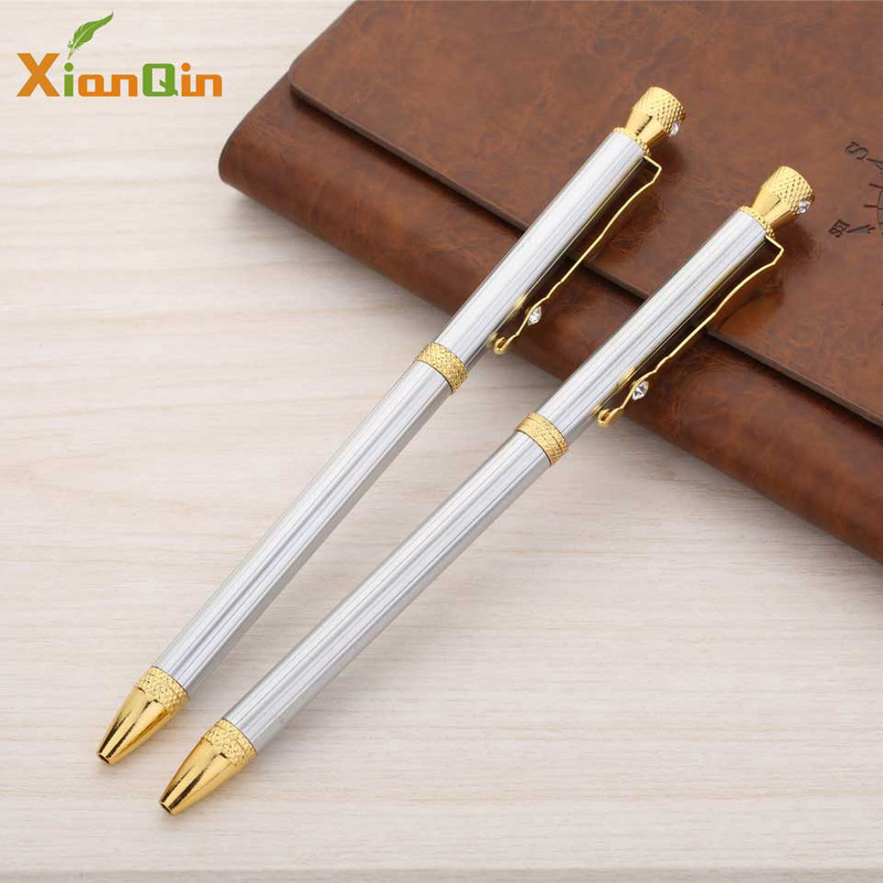 XianQin Luksuzne metalne kemijske olovke Roler kemijske olovke za pisanje 0,7 MM Refill Poklon Uredski pribor MOQ 10 kom za Logo