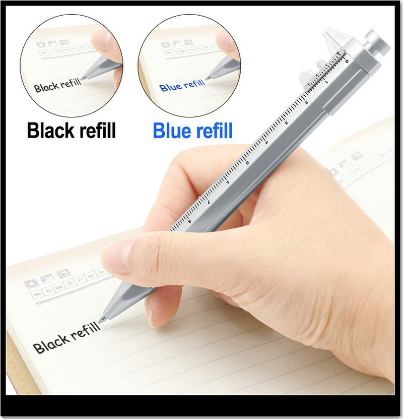 1kom Nova višenamjenska 0,5 mm gel tintna olovka Vernier Caliper Roller Kemijska olovka Dopisnica Kuglična olovka 2 boje Školska dopisnica Ured