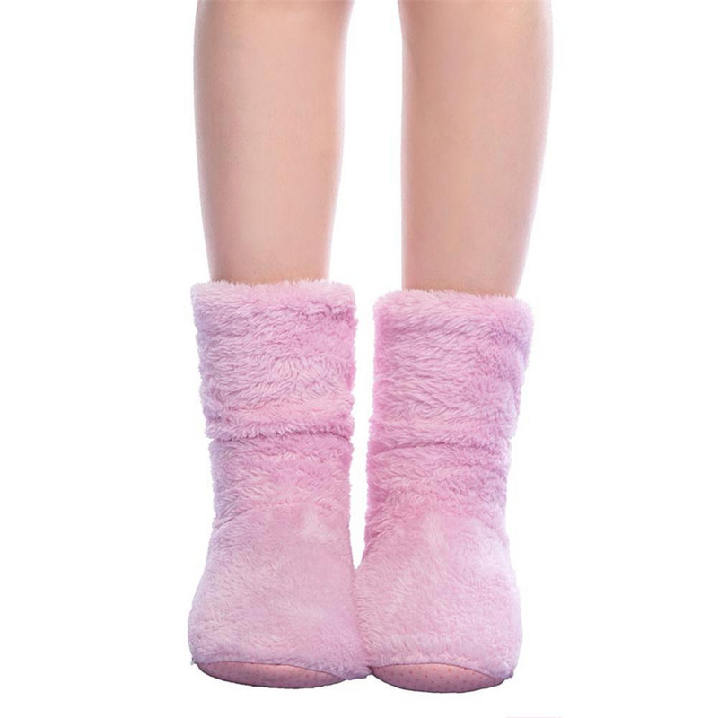 FRALOSHA Veleprodajne ženske plišane kućne papuče od koraljnog flisa za sobnu podnu čarapu Zimske super mekane tople donje papuče