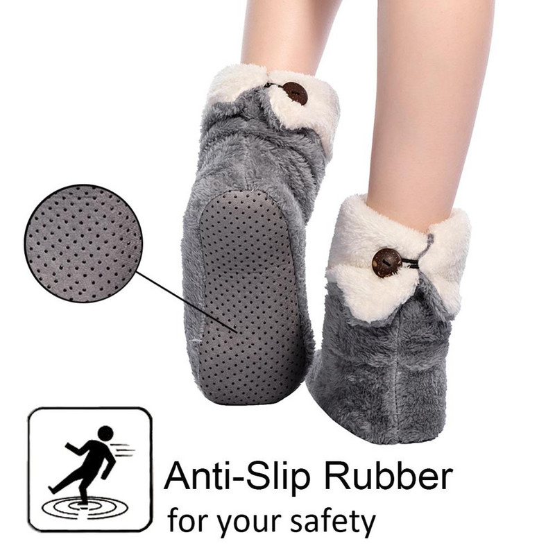 FRALOSHA Veleprodajne ženske plišane kućne papuče od koraljnog flisa za sobnu podnu čarapu Zimske super mekane tople donje papuče