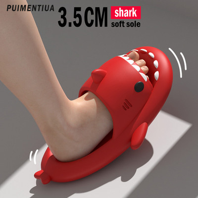 Vasaros ryklio šlepetės Vyriškos šlepetės namuose Vandeniui atsparios ryklio šlepetės Moteriškos Pora Sandalai Vyriški batai Neslystantis storas padas šlepetės