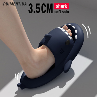 Vasaros ryklio šlepetės Vyriškos šlepetės namuose Vandeniui atsparios ryklio šlepetės Moteriškos Pora Sandalai Vyriški batai Neslystantis storas padas šlepetės