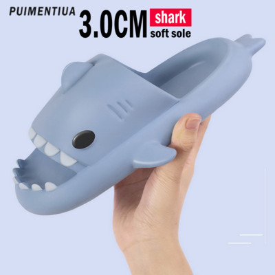 Vasaros ryklio šlepetės Vyriškos šlepetės namuose Vandeniui atsparios ryklio šlepetės Moteriškos Pora Sandalai Vyriški batai Neslystantis storas padas šlepetės