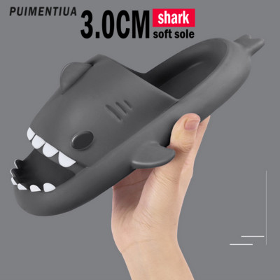 Vasaros ryklio šlepetės Vyriškos šlepetės namuose Vandeniui atsparios ryklio šlepetės Moteriškos Pora Sandalai Vyriški batai Neslystantis storas padas šlepetės