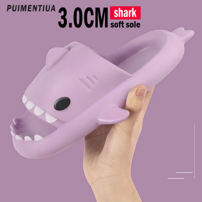 Vasaros ryklio šlepetės Vyriškos šlepetės namuose Vandeniui atsparios ryklio šlepetės Moteriškos Pora Sandalai Vyriški batai Neslystantis storas padas šlepetės