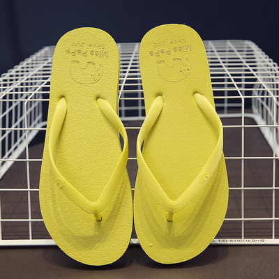 Naiste plätud Lihtsad ühevärvilised mugavad sussid rannasandaalid Naiste suvine vabaaja libisemiskindlad plätud paarile