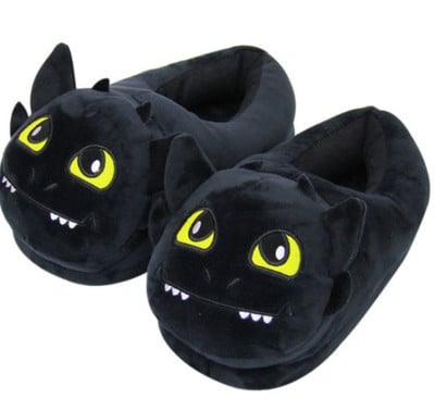 Vruća anime zimska topla mačka jednorog zmaj papuče uniseks parovi Cosplay jato slatke kućne pantoufle cipele za spavaću sobu
