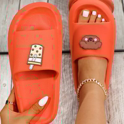 Žene Muškarci Ljetne papuče Platforma Mekano debelo dno Neklizajuće kućne papuče sa životinjskim printom Prekrasne ravne kupaonice Cipele za plažu za parove