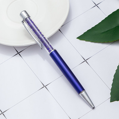 Στυλό Crystal Diamond Μεταλλικό Στυλό Διαφημιστικό στυλό Προσαρμοσμένο λογότυπο Όνομα Δώρου Στυλό Γράμματα Φοιτητική γραφική ύλη