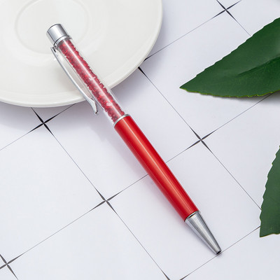 Στυλό Crystal Diamond Μεταλλικό Στυλό Διαφημιστικό στυλό Προσαρμοσμένο λογότυπο Όνομα Δώρου Στυλό Γράμματα Φοιτητική γραφική ύλη