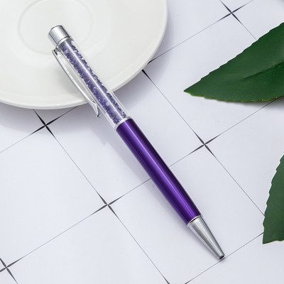 Στυλό Crystal Diamond Μεταλλικό Στυλό Διαφημιστικό στυλό Προσαρμοσμένο λογότυπο Όνομα Δώρου Στυλό Γράμματα Φοιτητική γραφική ύλη