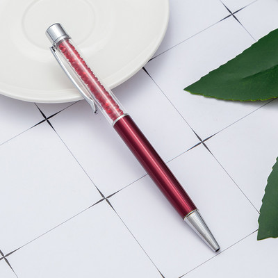 Στυλό Crystal Diamond Μεταλλικό Στυλό Διαφημιστικό στυλό Προσαρμοσμένο λογότυπο Όνομα Δώρου Στυλό Γράμματα Φοιτητική γραφική ύλη