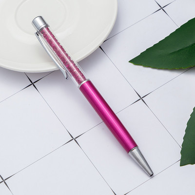 Στυλό Crystal Diamond Μεταλλικό Στυλό Διαφημιστικό στυλό Προσαρμοσμένο λογότυπο Όνομα Δώρου Στυλό Γράμματα Φοιτητική γραφική ύλη