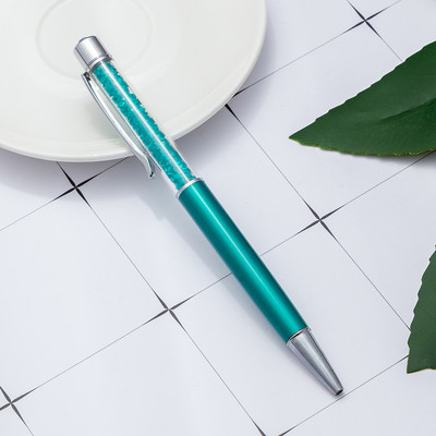 Στυλό Crystal Diamond Μεταλλικό Στυλό Διαφημιστικό στυλό Προσαρμοσμένο λογότυπο Όνομα Δώρου Στυλό Γράμματα Φοιτητική γραφική ύλη