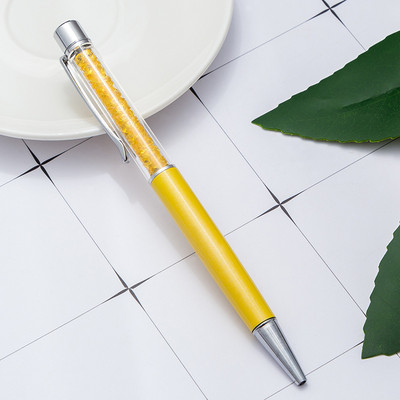 Στυλό Crystal Diamond Μεταλλικό Στυλό Διαφημιστικό στυλό Προσαρμοσμένο λογότυπο Όνομα Δώρου Στυλό Γράμματα Φοιτητική γραφική ύλη