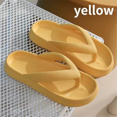 Japanke Ljeto Ležerne papuče Sandale za plažu na otvorenom EVA Meka platforma Udobne cipele Žene Par Debeli potplat