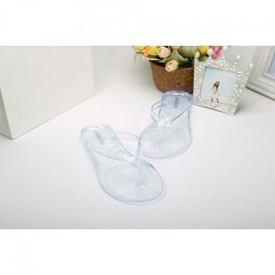 Ženske japanke Ženske ravne prozirne papuče za plažu Ženske sandale Neklizajuće ljetne kristalne korejske kupaonske plastične cipele 41