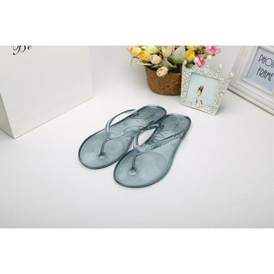 Ženske japanke Ženske ravne prozirne papuče za plažu Ženske sandale Neklizajuće ljetne kristalne korejske kupaonske plastične cipele 41