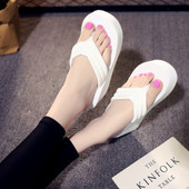 Ķīļveida čības Sieviešu Platformas Sandales Augstpapēžu Kurpes Sieviešu Kurpes Vasaras Brīvdabas Pludmales Flip Flops Ikdienas slaidi 2022 Sieviešu čības