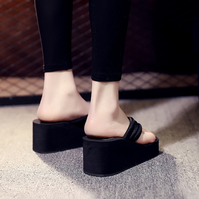 Papuče na klin Ženske sandale s platformom Ženske cipele na visoku petu Ljetne japanke za plažu na otvorenom Ležerne tobogane Ženske papuče 2022.