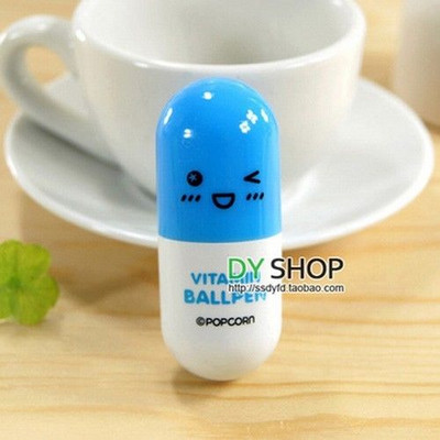 1 τεμ. Novelty Pills Doctor Nurse Ballpoint Στυλό Μπλε μελάνι Κάψουλα Creative Ball Point Pen School Supplies Office for Kid Toy