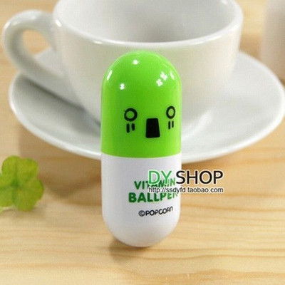 1 τεμ. Novelty Pills Doctor Nurse Ballpoint Στυλό Μπλε μελάνι Κάψουλα Creative Ball Point Pen School Supplies Office for Kid Toy
