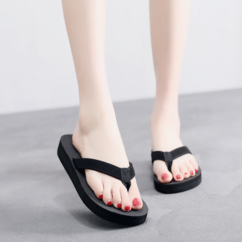 Летни дамски чехли Външни леки готини обувки Дамски плоски джапанки Черни неплъзгащи се основни домашни сандали zapatos de mujer