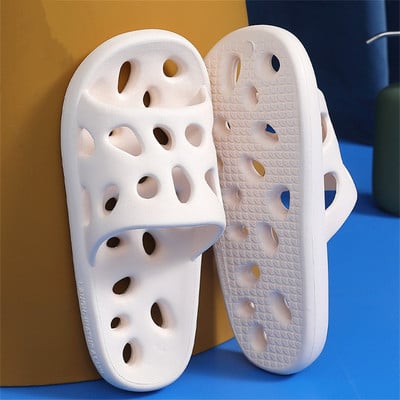 2022 Üres fürdőszobai otthoni papucsok felhőpapucsok női puha talp EVA beltéri csúszdák szandálok nyári alkalmi csúszásmentes papucsok