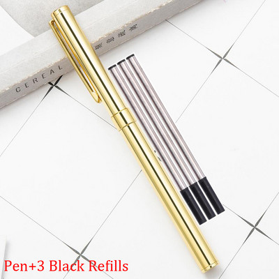 Klasični dizajn Visokokvalitetna puna metalna valjana kemijska olovka Poslovne muške olovke za pisanje na poklon Kupite 2 Pošaljite poklon