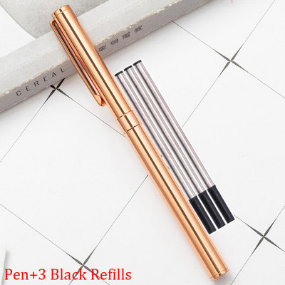 Klasični dizajn Visokokvalitetna puna metalna valjana kemijska olovka Poslovne muške olovke za pisanje na poklon Kupite 2 Pošaljite poklon