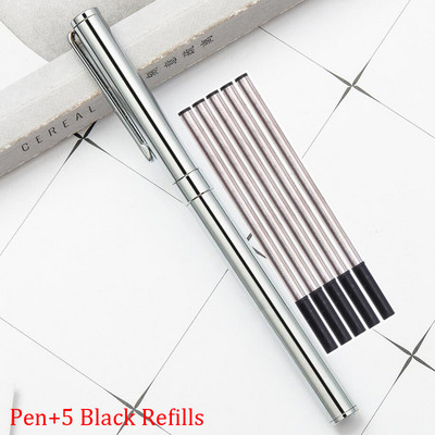 Klasični dizajn Visokokvalitetna puna metalna valjana kemijska olovka Poslovne muške olovke za pisanje na poklon Kupite 2 Pošaljite poklon