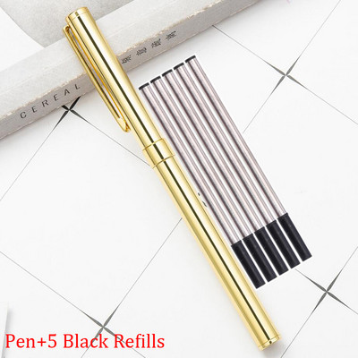 Klasični dizajn Visokokvalitetna puna metalna valjana kemijska olovka Poslovne muške olovke za pisanje na poklon Kupite 2 Pošaljite poklon