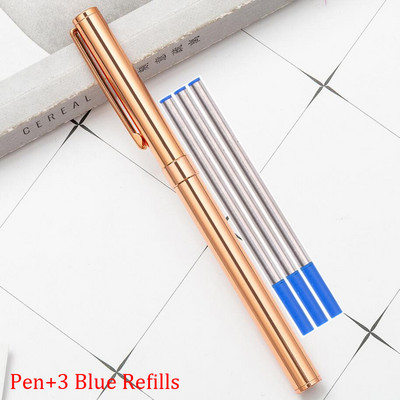 Klasični dizajn Visokokvalitetna puna metalna valjana kemijska olovka Poslovne muške olovke za pisanje na poklon Kupite 2 Pošaljite poklon