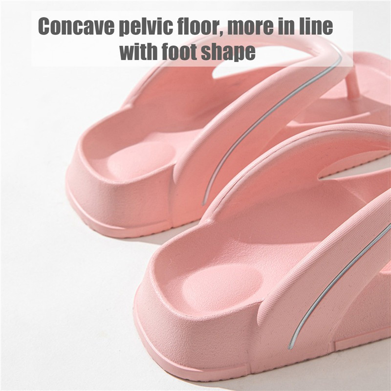 Ljetne ženske japanke sandale za plažu na otvorenom Meke kućne tobogane Ženske debele papuče s platformom Ženske muške neklizajuće kućne cipele