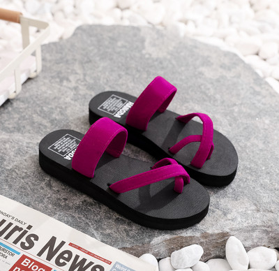 Nyári női papucsok tömör lapos cipők beltéri női strandpapucsok csúszásmentes puha talpú szandálok női cipők Zapatillas Mujer