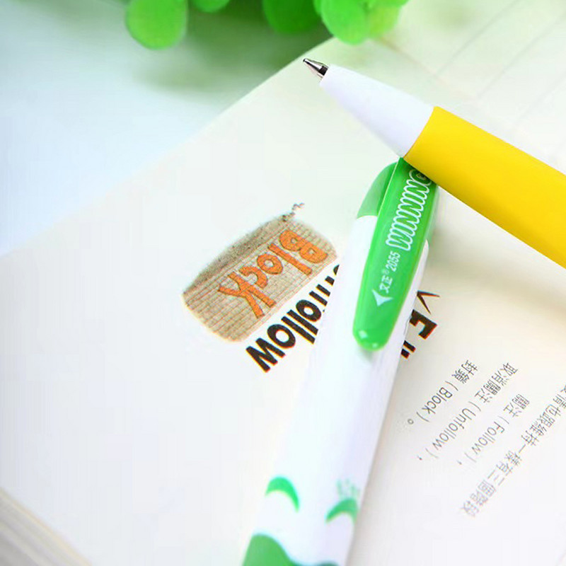 4 vnt. Kawaii 0,7 mm mėlyno rašalo neutralaus rašalo tušinukas Creative Cartoon Gel Pen Naujovė Studentų parašo rašiklio mokyklos raštinės reikmenys